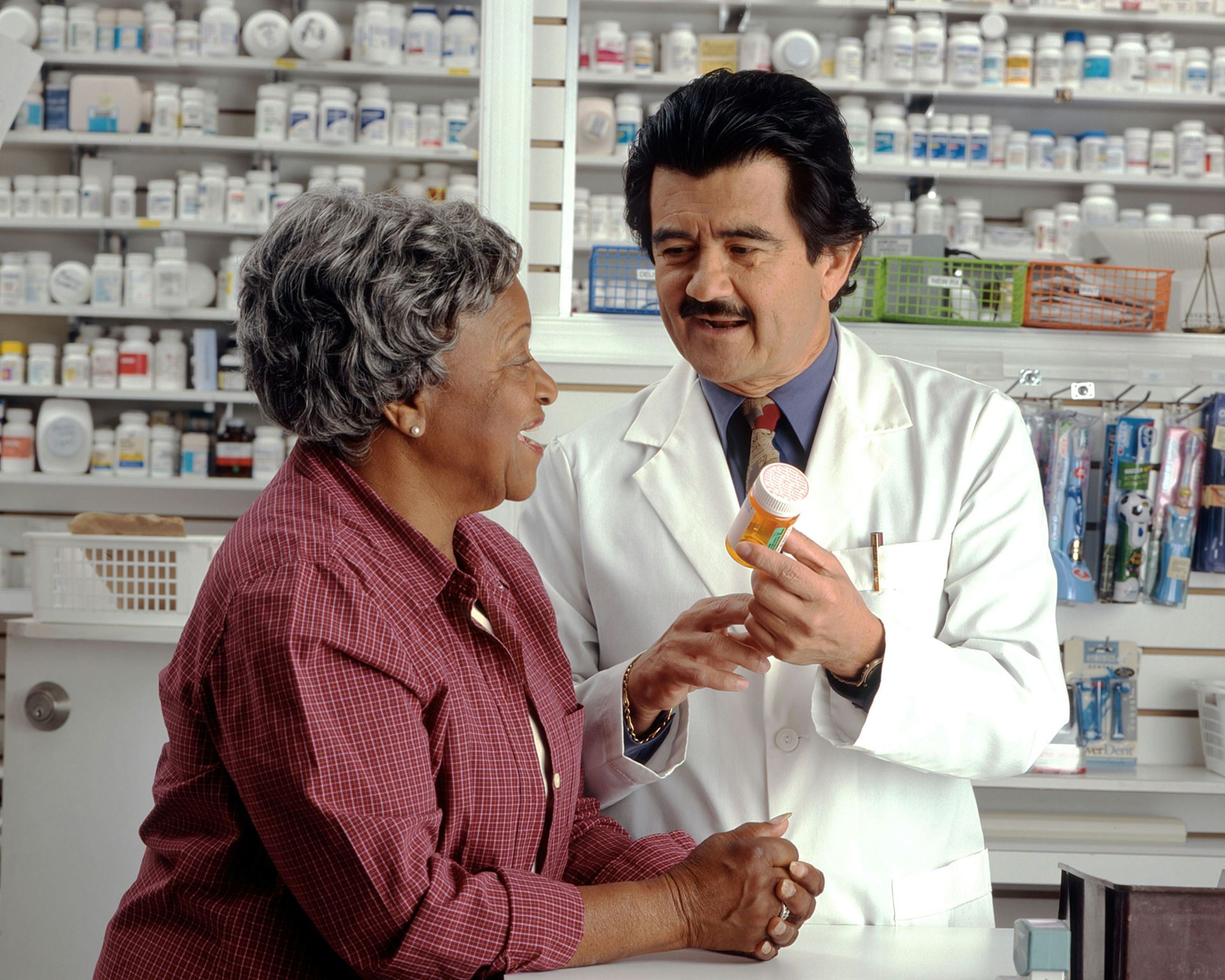 Consulting a pharmacy member